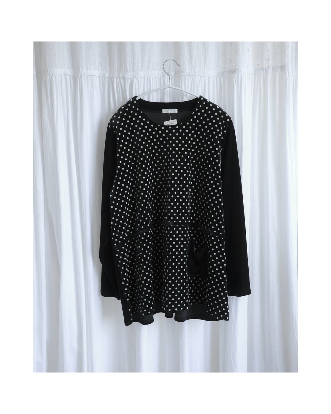 Dot velvet t-shirt 상품이미지1