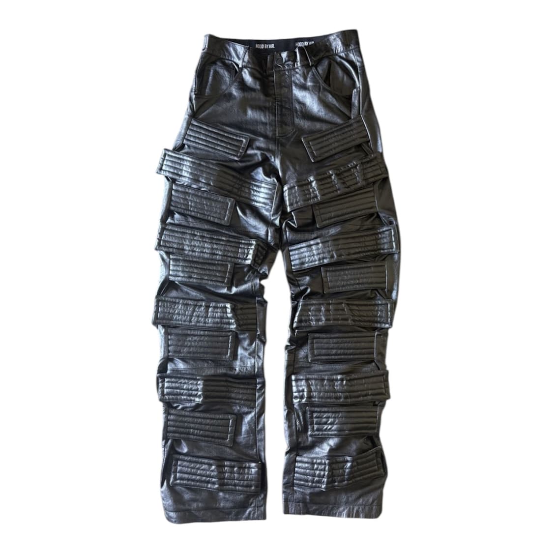 후드바이에어 17FW 레더팬츠 미발매 샘플 상품이미지1