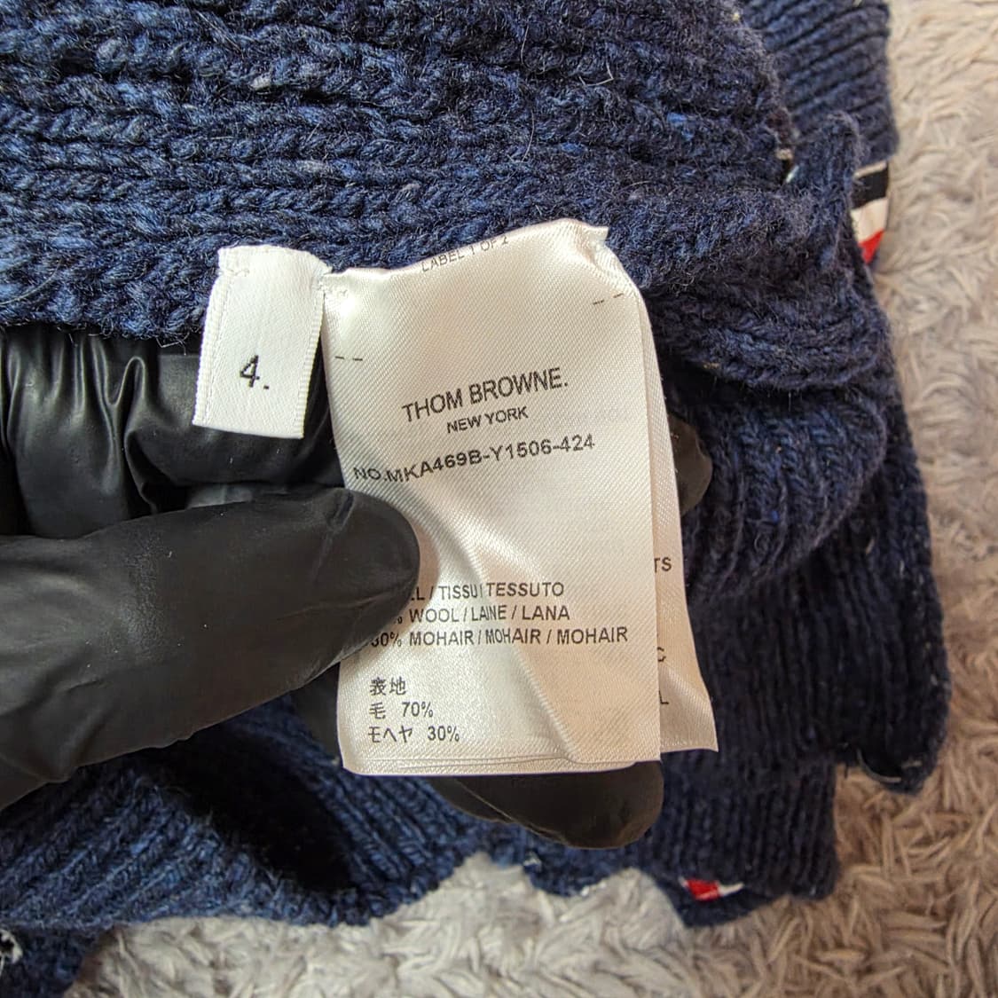 {클로젯}[4][신형 오케이몰 파워 정품]톰브라운 아란케이블 니트 상품이미지6