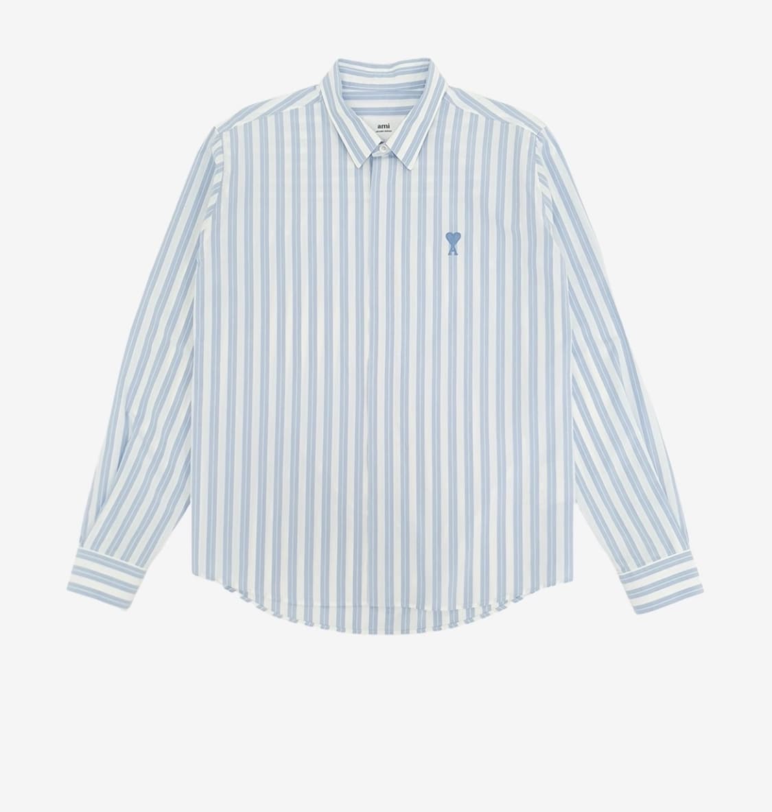 아미 스트라이프 하트자수 셔츠 상품이미지1