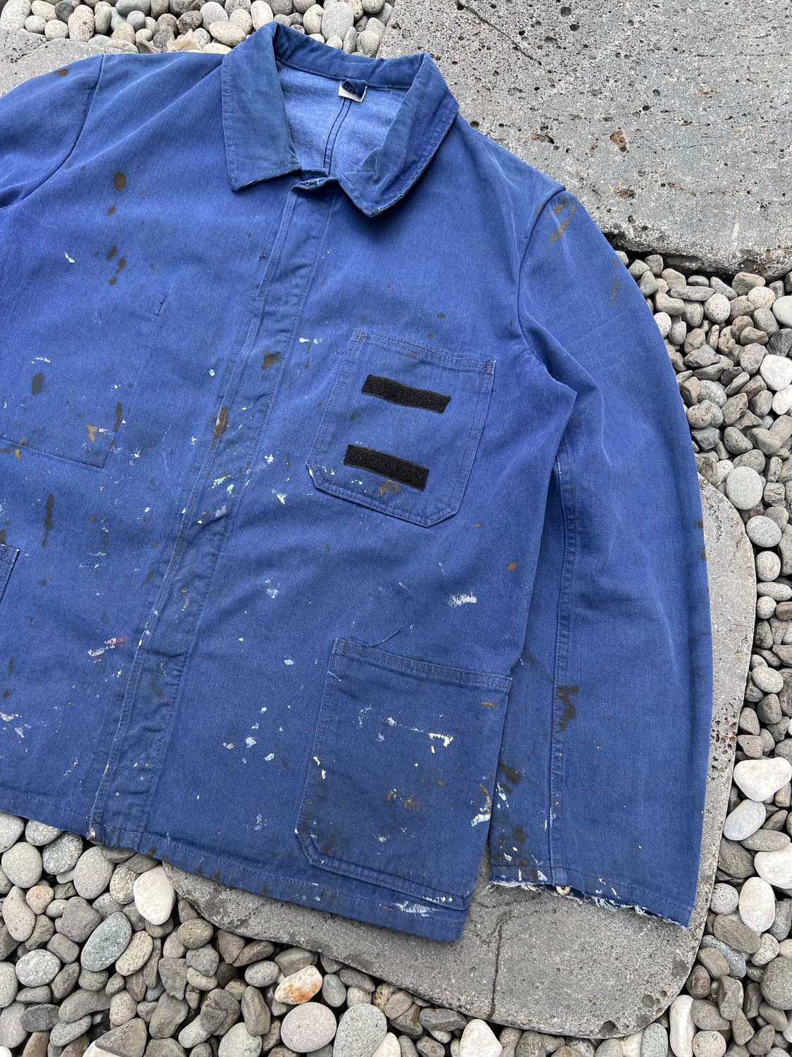 OLD VINTAGE PAINTED DENIM 데님프렌치워크자켓 상품이미지5
