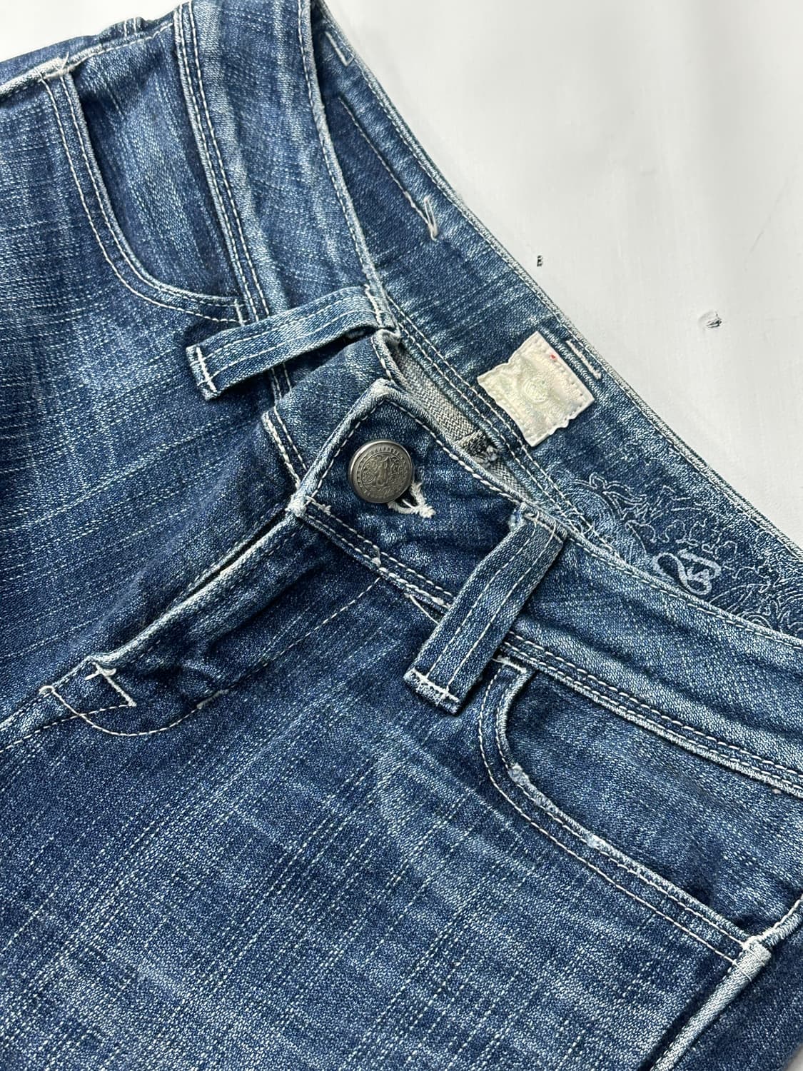 ⭐️y2k 워싱 빈티지 부츠컷 데님 팬츠⭐️ 청바지 일본 빈티지 상품이미지6