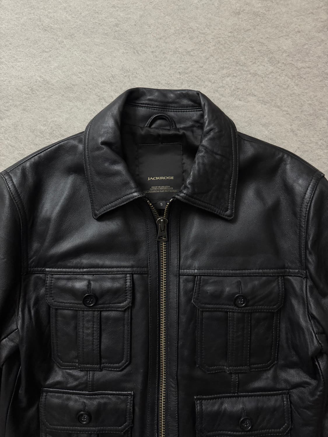 잭로즈 멀티포켓 램스킨 자켓 상품이미지4