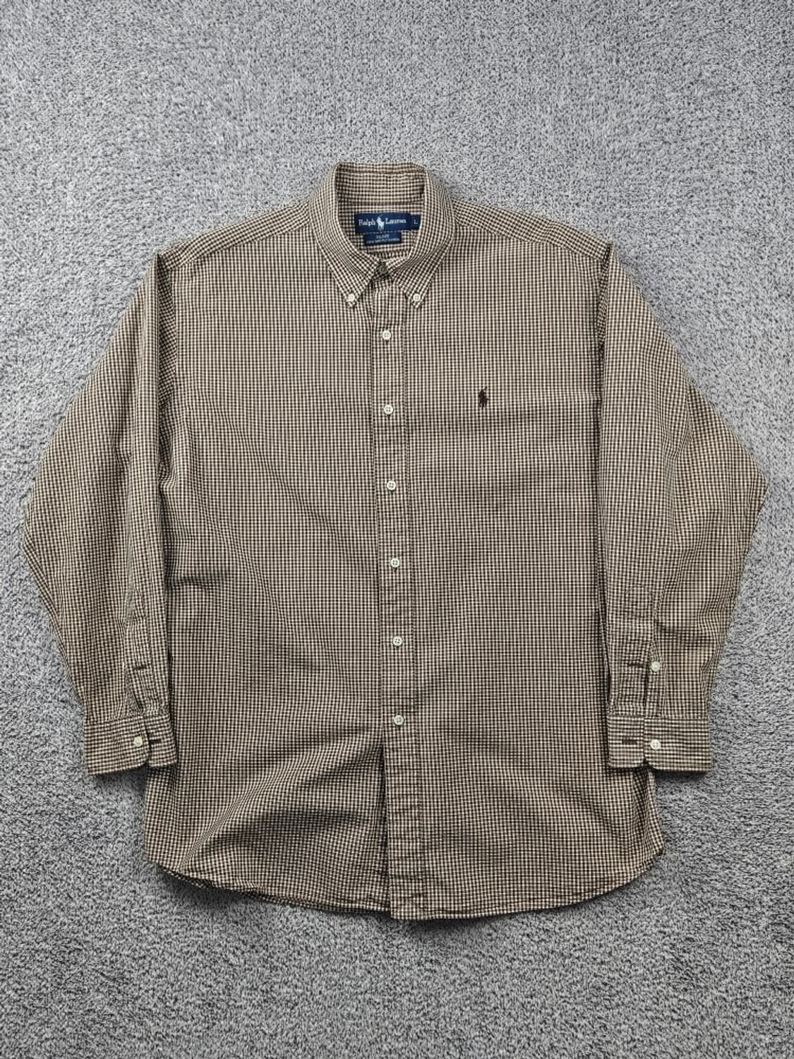 폴로랄프로렌 깅엄 체크 패턴 셔츠 ( L ) / 11088 상품이미지2