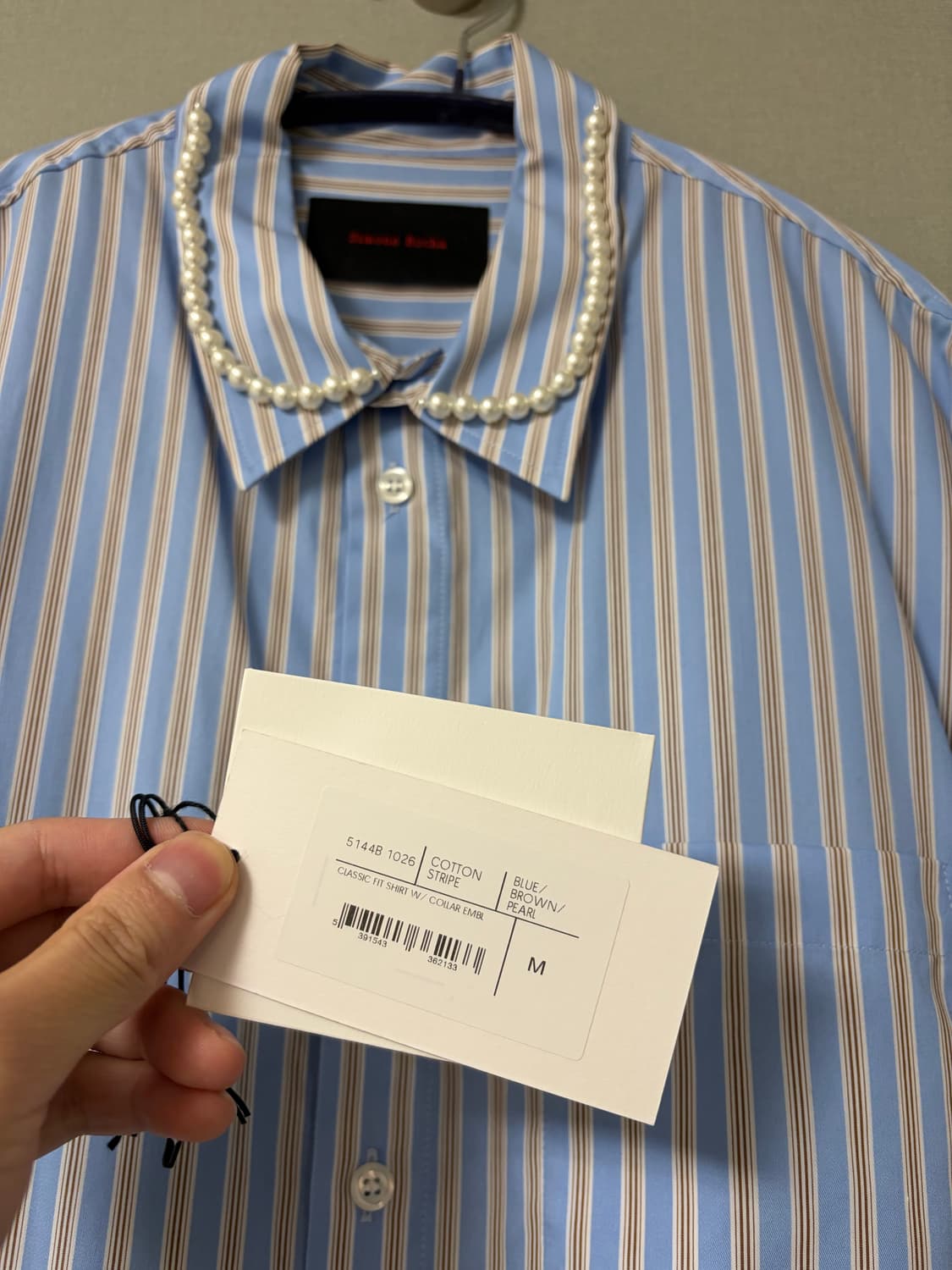 시몬로샤 스트라이프 셔츠 M 상품이미지2