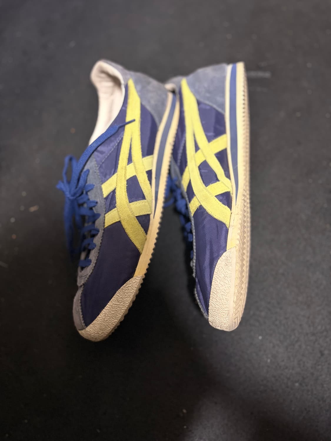 오니츠카 타이거 커세어 네이비 라임 275 상품이미지4