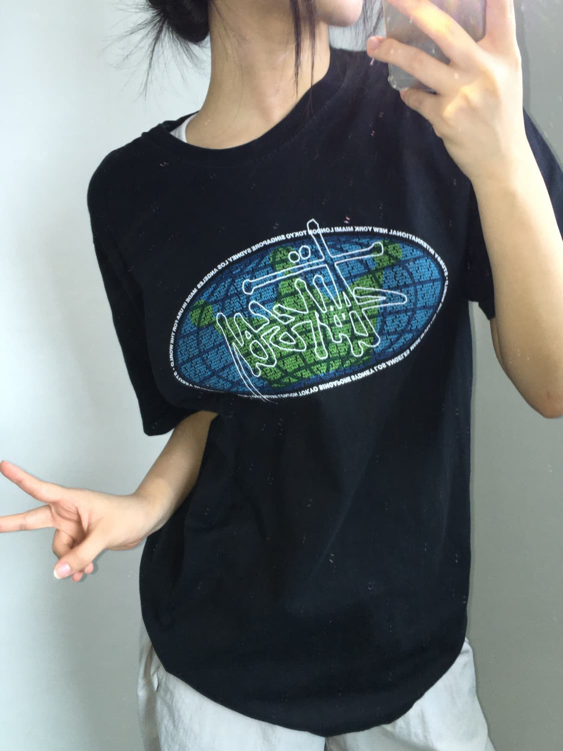 Stussy 스투시 블랙 티셔츠 상품이미지1