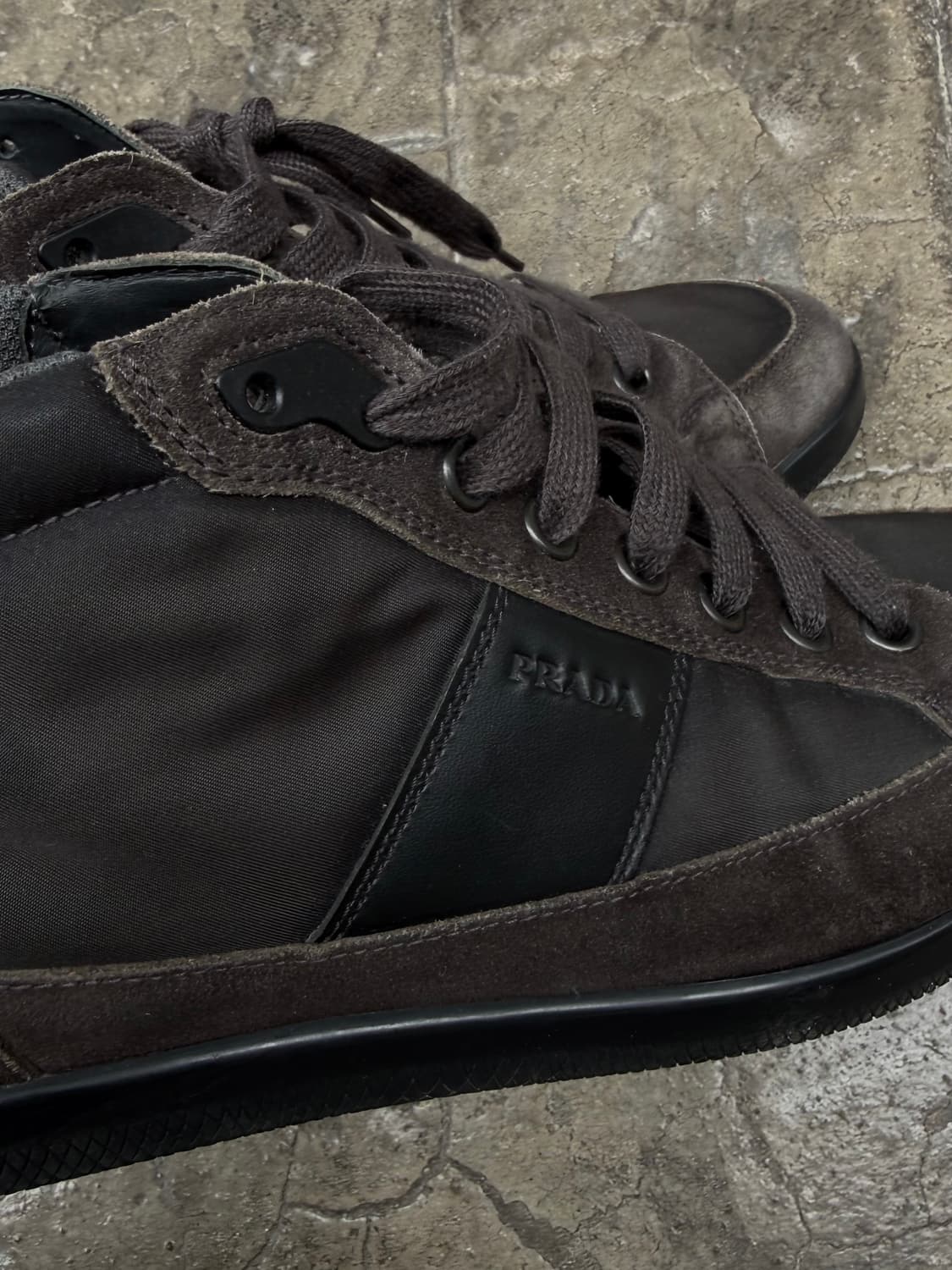 프라다 스포츠 스웨이드 나일론 하이탑 스니커즈 상품이미지4