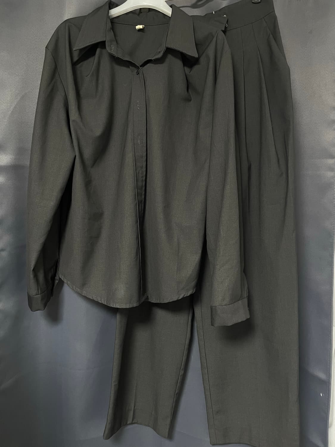 릿킴 핀턱 셔츠 슬랙스 셋업 상품이미지1