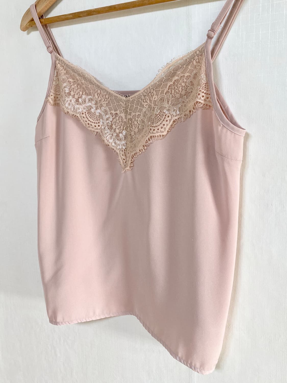Powder Pink Lace Slip Top 상품이미지3