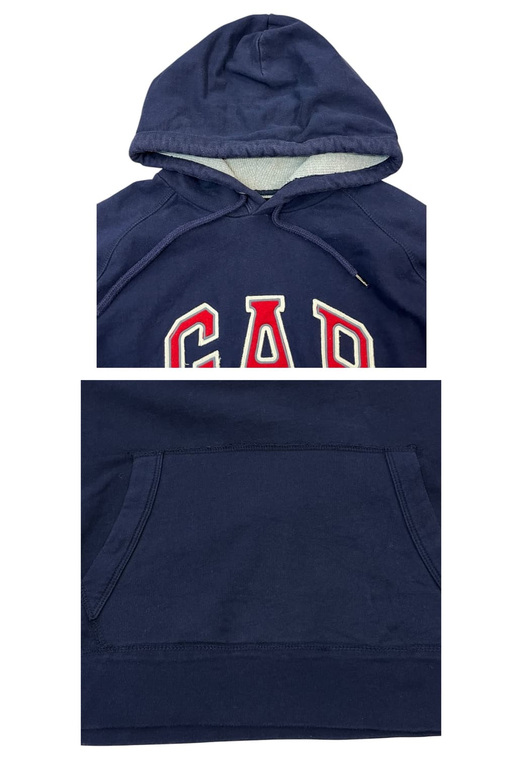 갭 레터링 후드티 네이비 L #csz1881 상품이미지5
