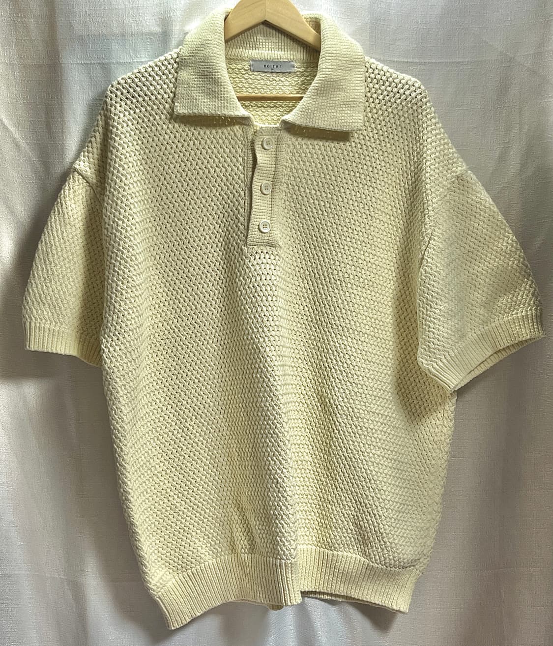 노이어 noirer 오버핏 헤비 폴로 하트 니트 50 상품이미지1