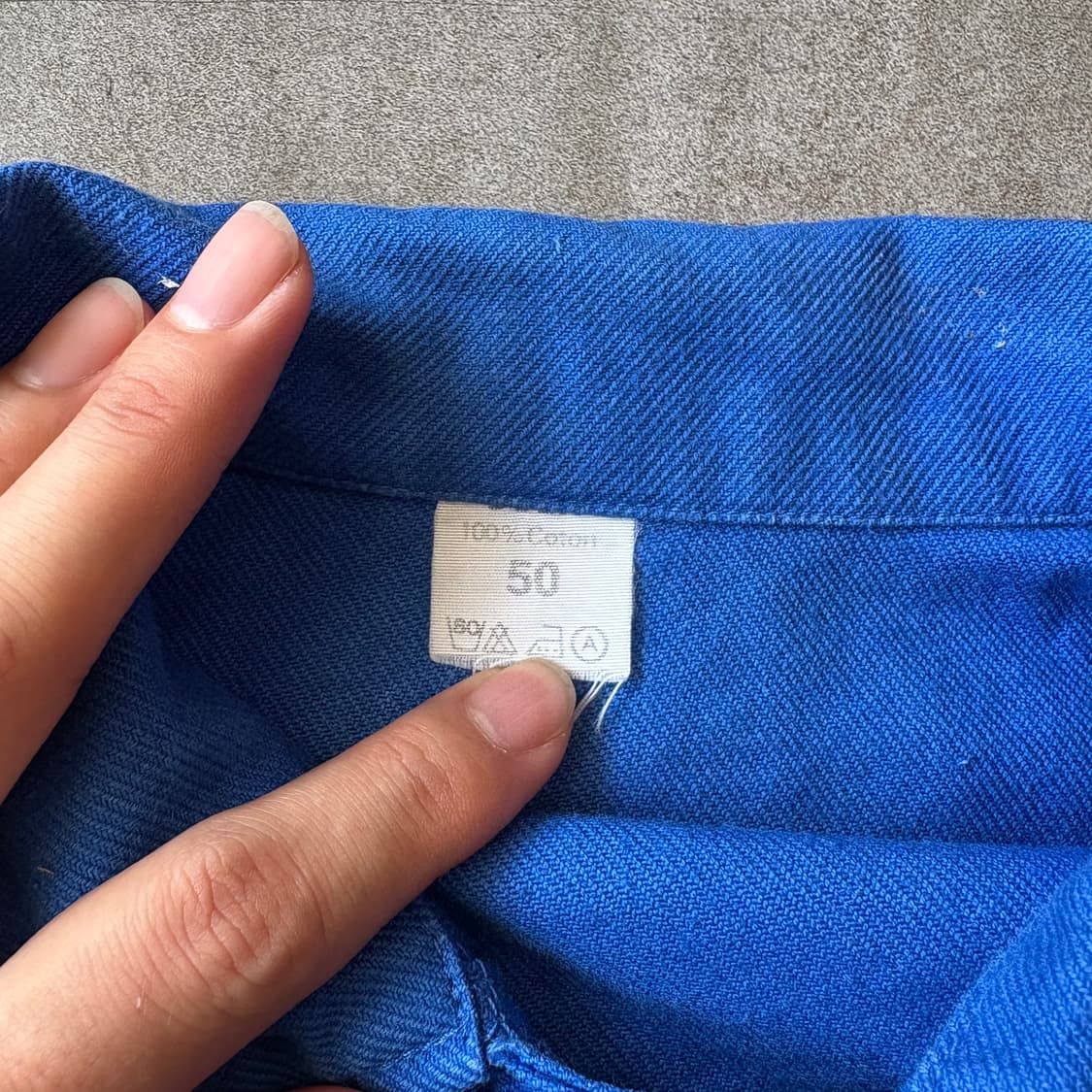 90년대 빈티지 프랑스 생산 프렌치 워크 트윌코튼 자켓 상품이미지6