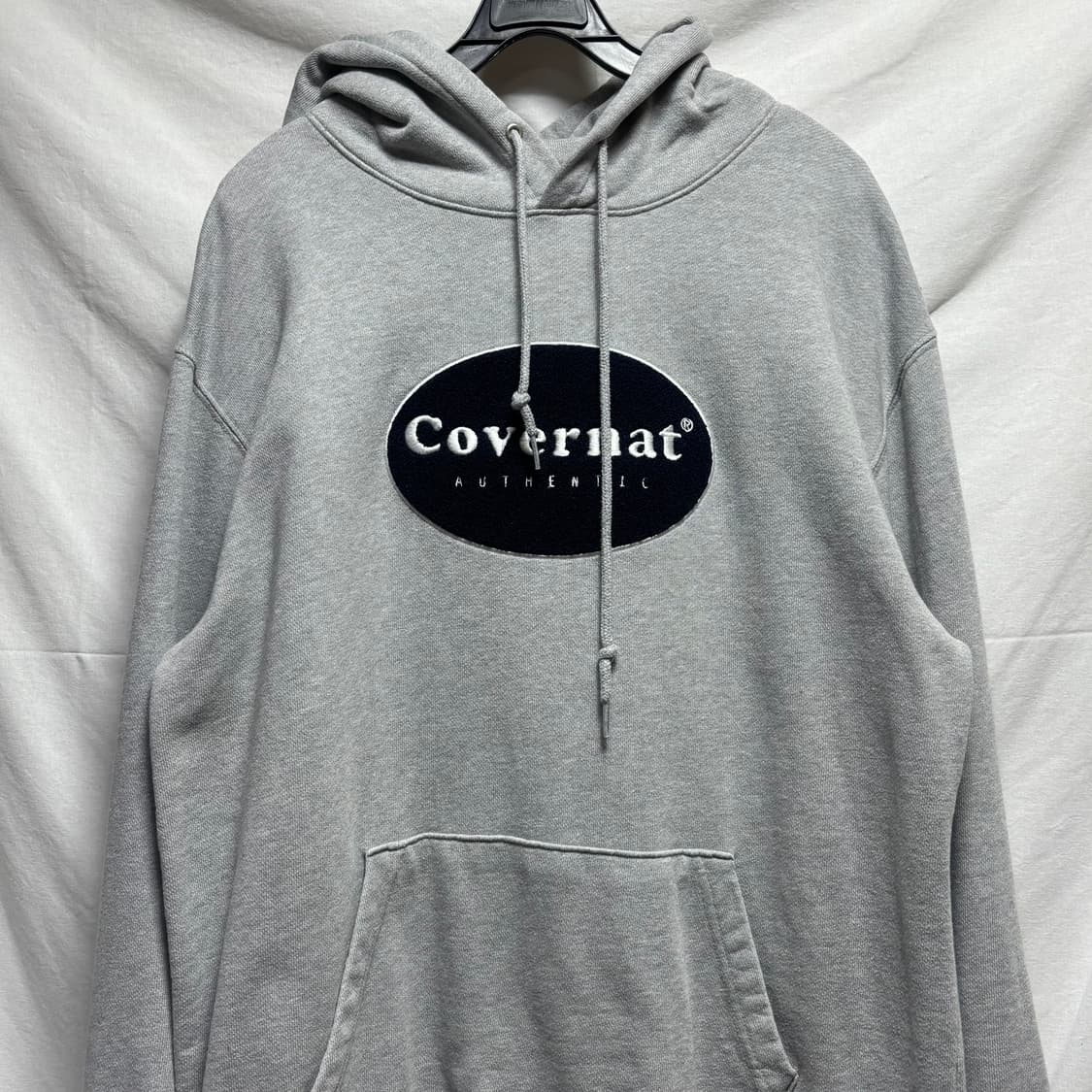 커버낫 빅 로고 후드티 그레이 L 상품이미지2
