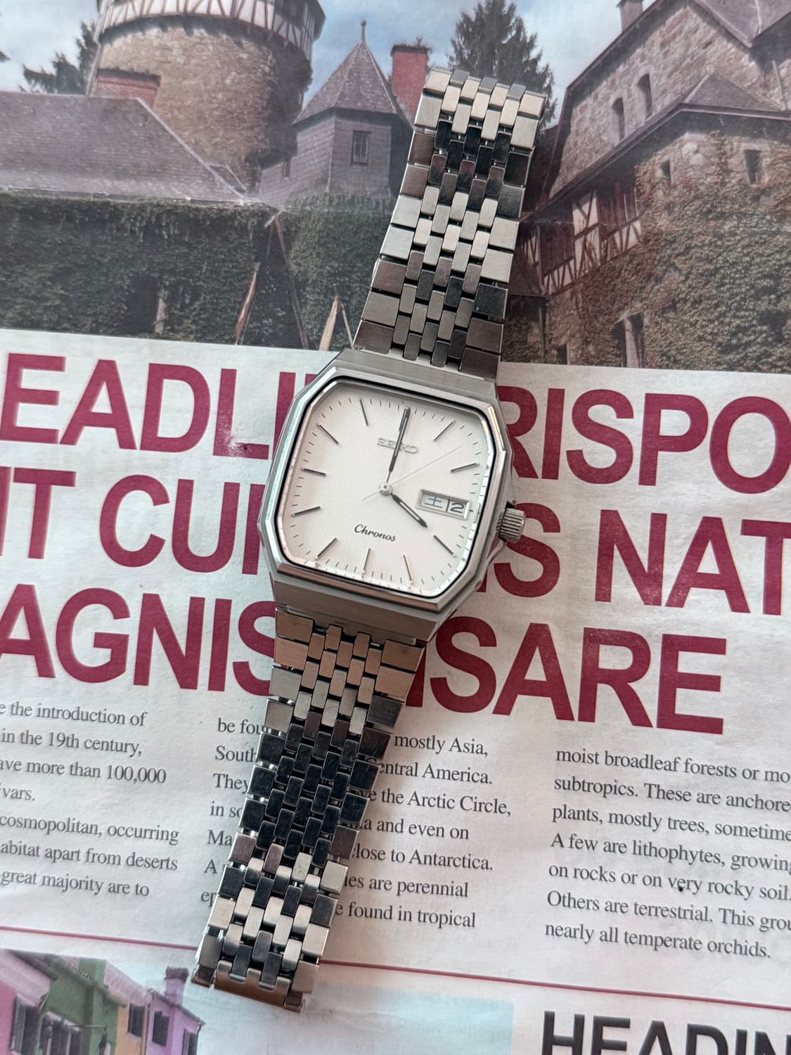 Seiko 세이코 Chronos 쿼츠 옥타곤 Day-Date 상품이미지4