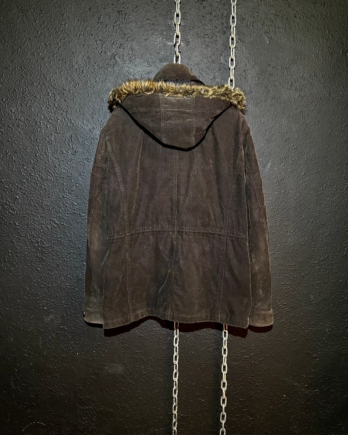 Comme Ça Ism – Corduroy Fur Hooded Jacke 상품이미지4