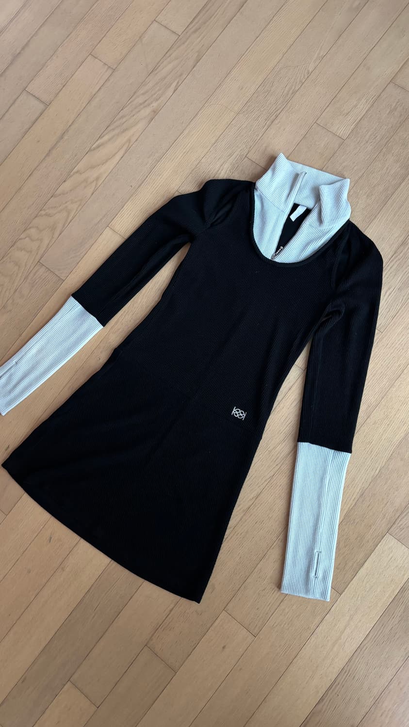 kijun 하프집업 컷아웃 원피스 상품이미지5