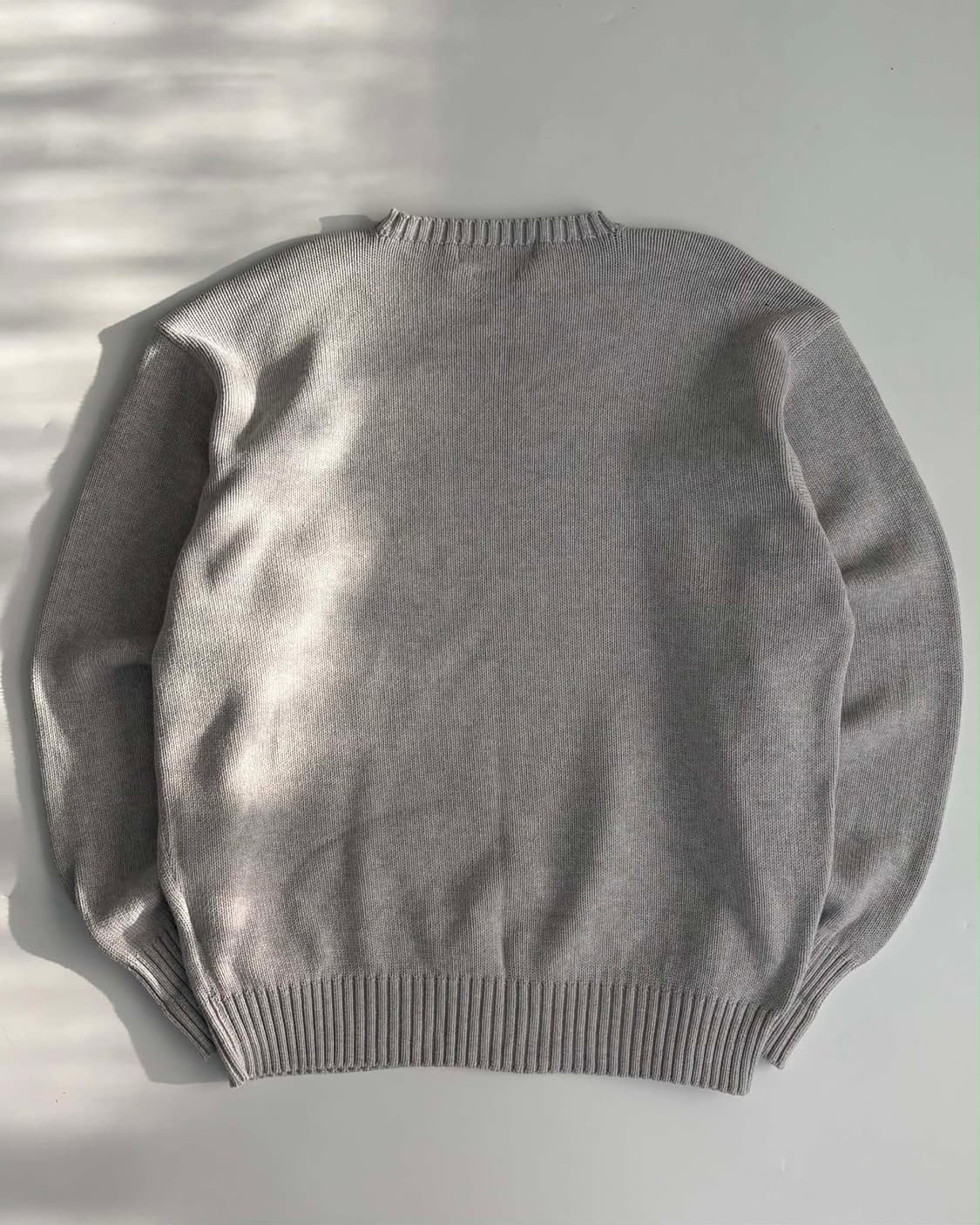 [105] 폴로 랄프로렌 그레이 코튼 크루넥 니트 스웨터 상품이미지2