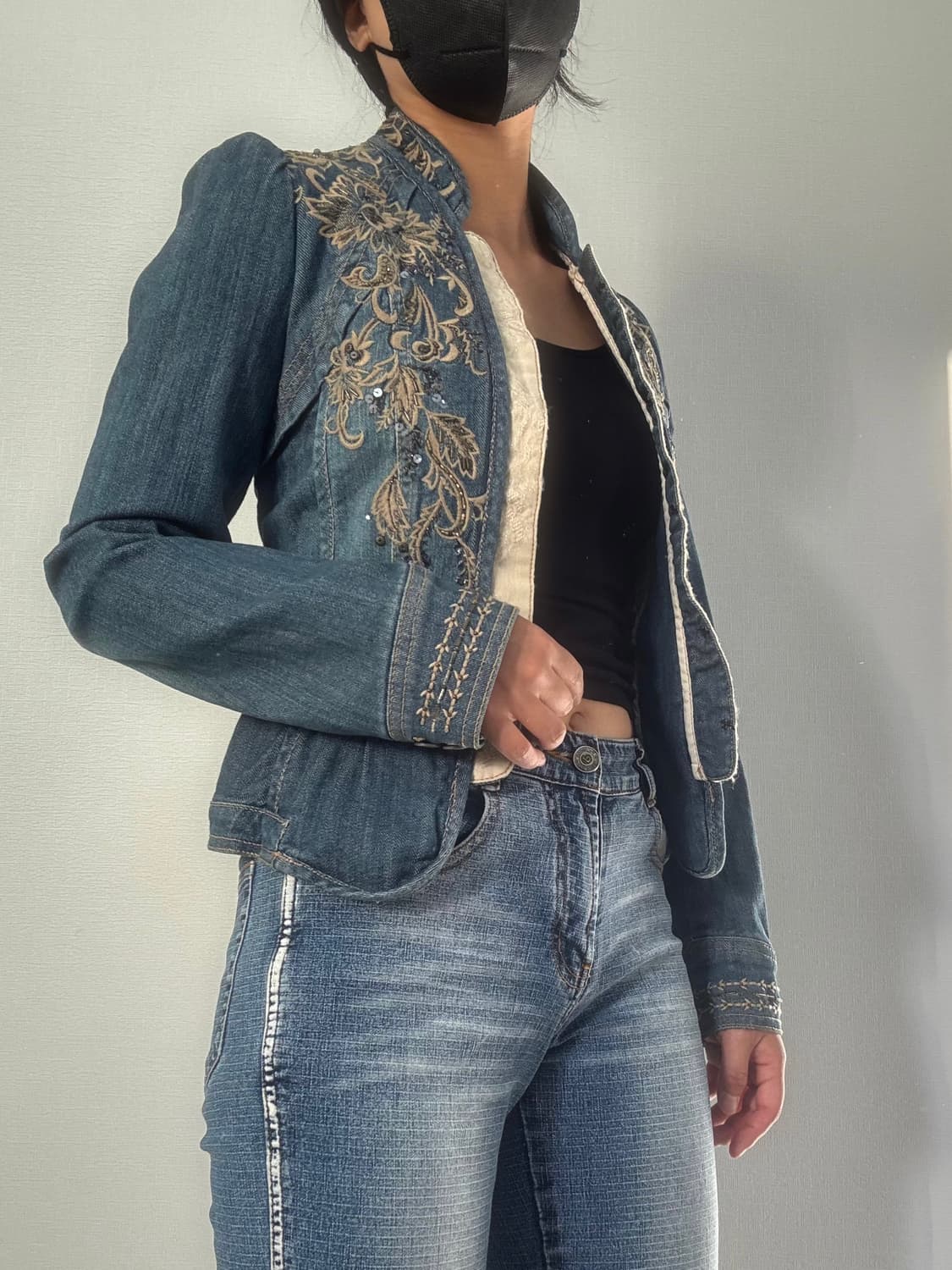 오리엔탈 데님 자켓 상품이미지3