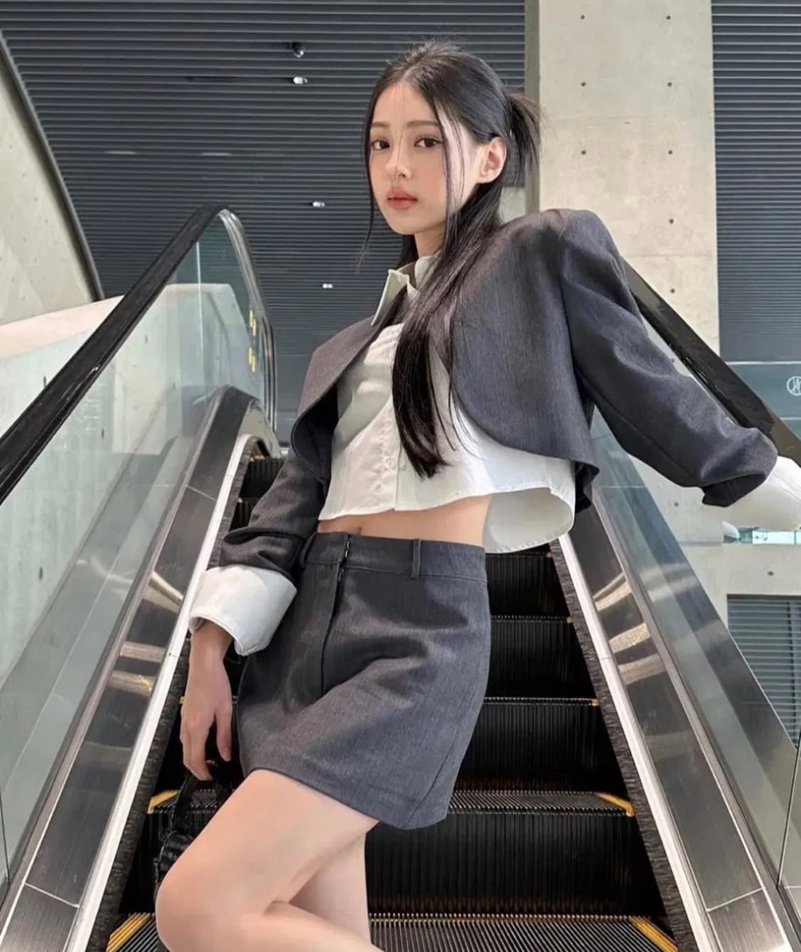 카키포인트 미니 수트 셋업 상품이미지1