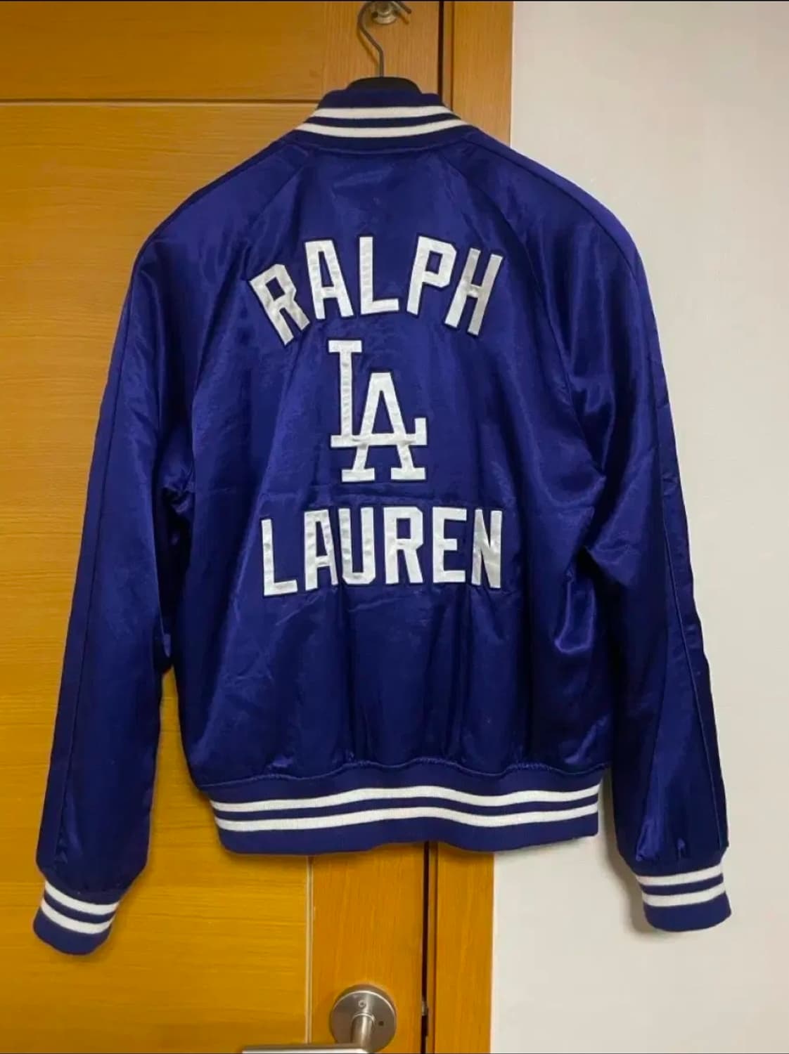  폴로 랄프로렌 X MLB LA 다저 스 사틴 바시티(희귀매물) 상품이미지4