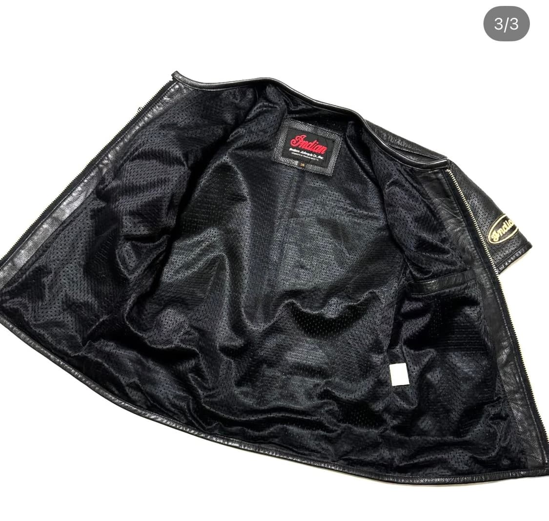 인디안 모터사이클 - 레더 하프 탑 상품이미지3