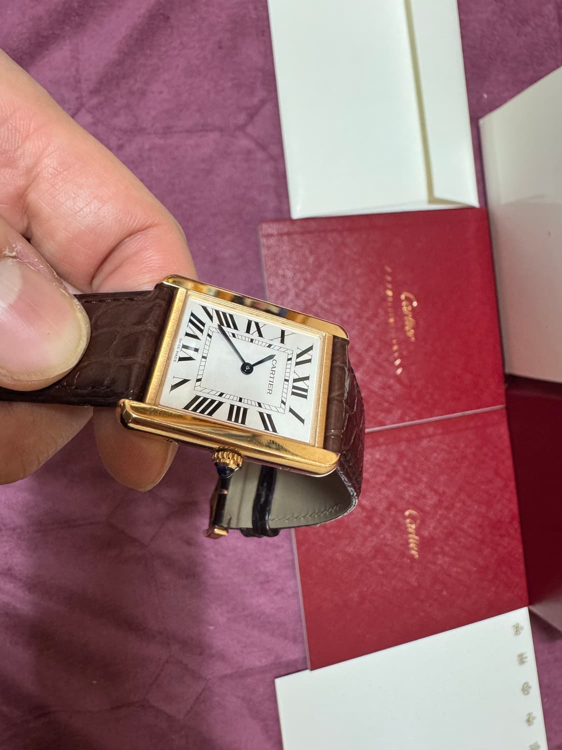 까르띠에 탱크 솔로 로즈골드 (핑크) 라지 사이즈 상품이미지2