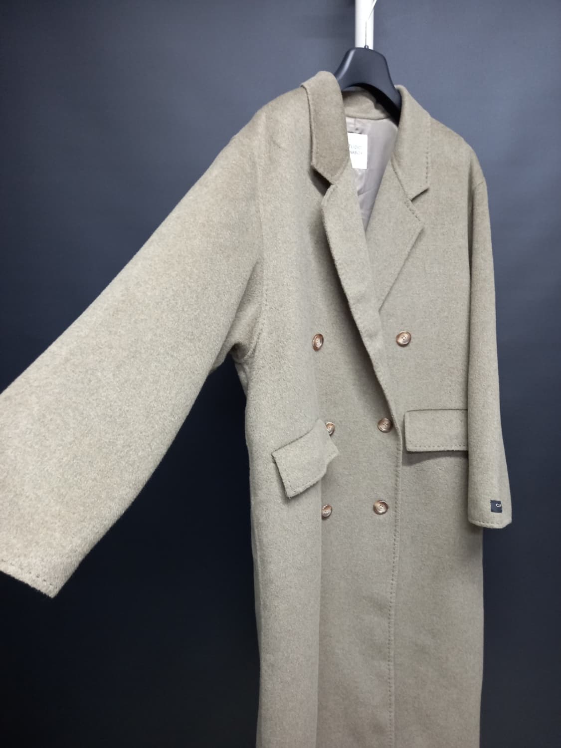 톰보이 추동 캐시미어블랜 맥시 롱 코트 F 44-77 상품이미지4