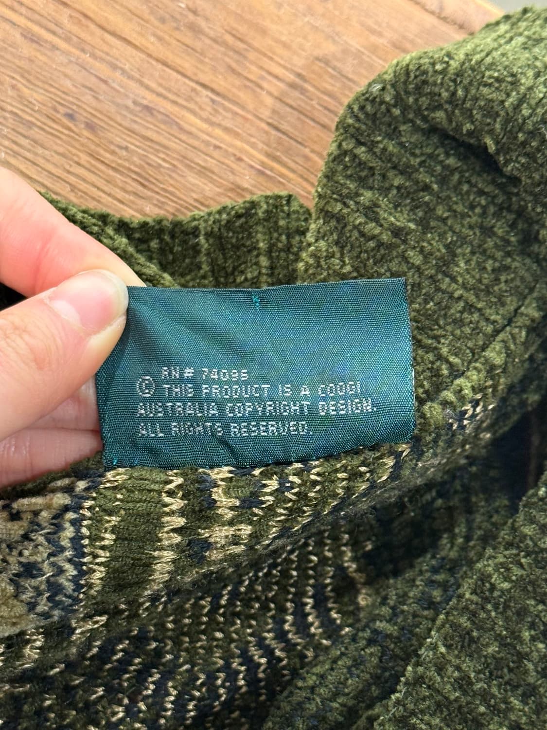 쿠지 그린 에스닉 멀티 케이블 버튼 가디건 상품이미지8