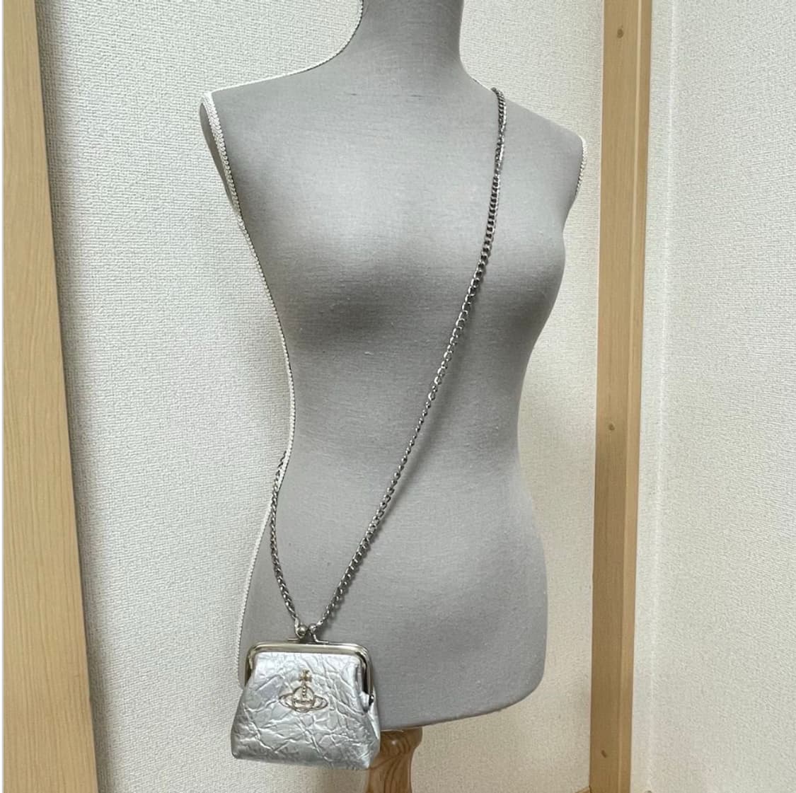 비비안웨스트우드 아카이브 orb 실버 복주머니 동전지갑 체인 크로스백 상품이미지2