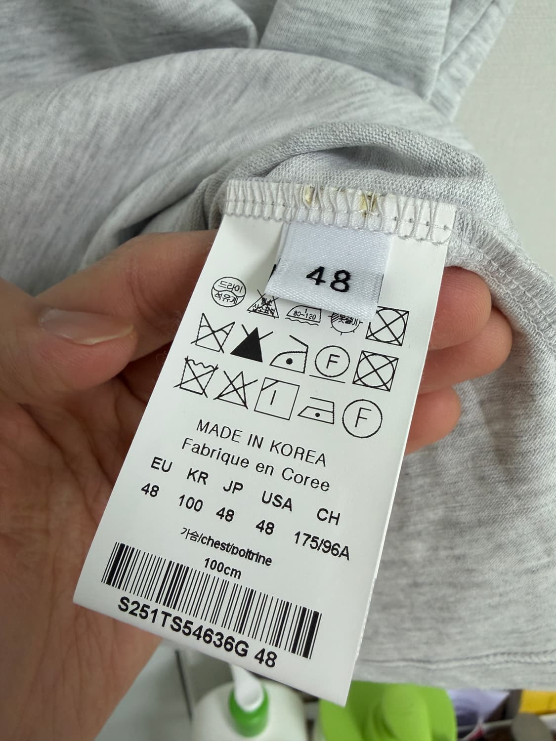 솔리드옴므 파리 백로고 반팔 그레이 48 상품이미지6