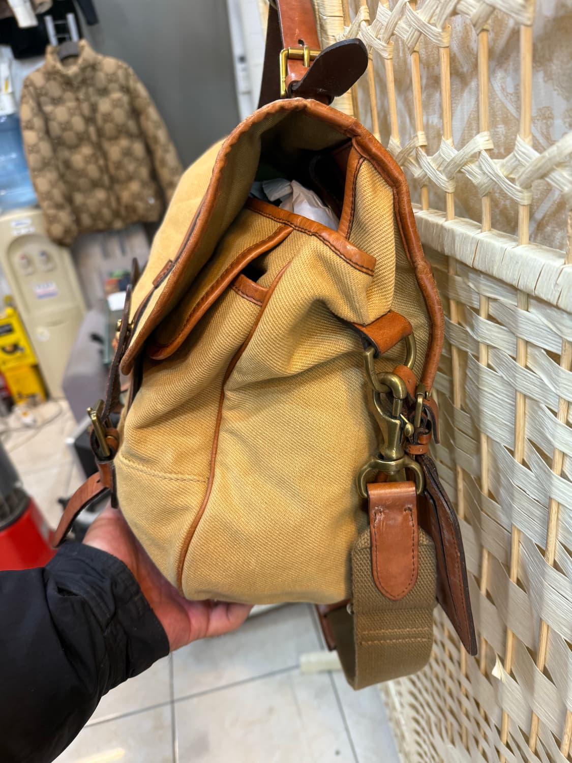 정품 폴로 랄프로렌 캔버스 메신저백 팝니다 상품이미지2