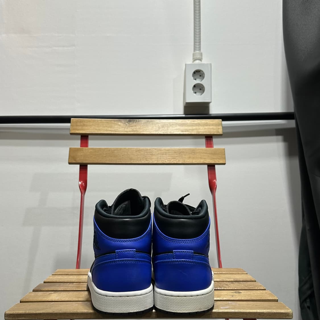 280) 나이키 운동화 남성 남자 신발 에어 조던1 미드 로얄 블루 상품이미지4