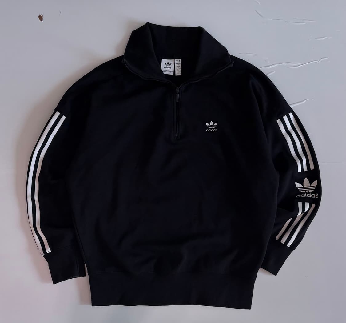 adidas 아디다스 불꽃 오버핏 하프 집업 상품이미지1