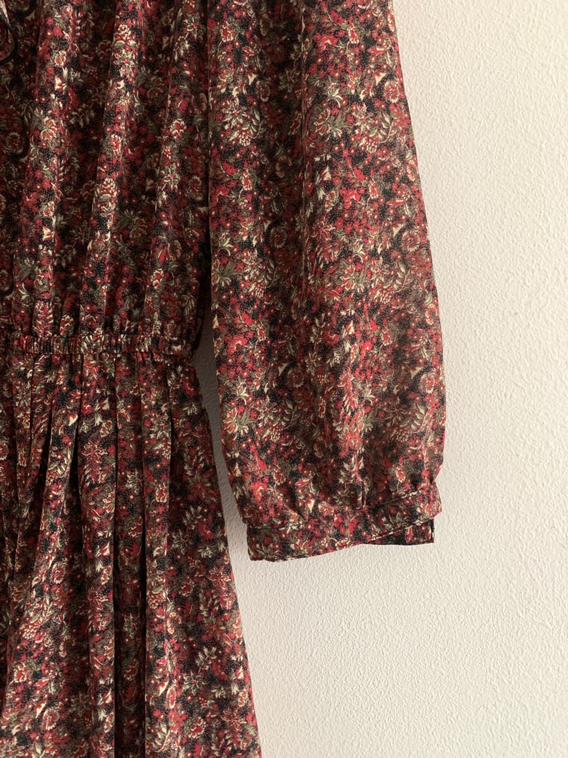 Scarf Neck Floral Dress 상품이미지4
