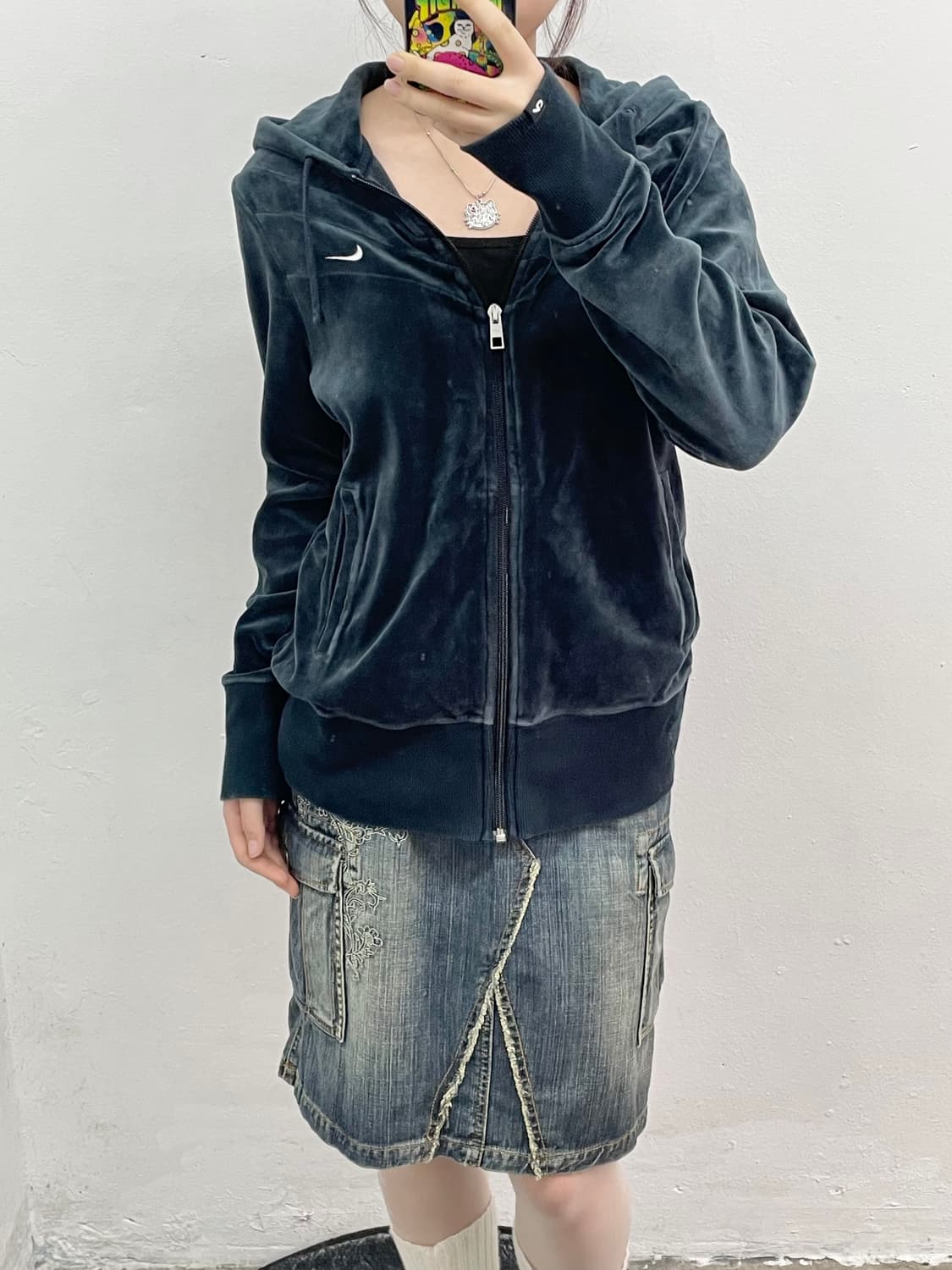 나이키 스우시 벨로아 후드집업  상품이미지4