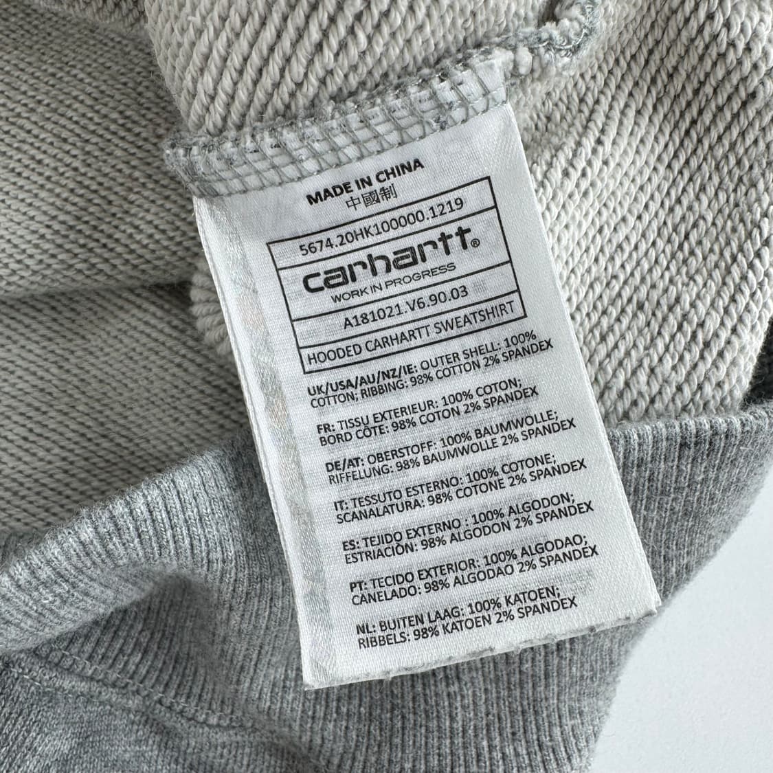 칼하트wip 후드티 상품이미지5