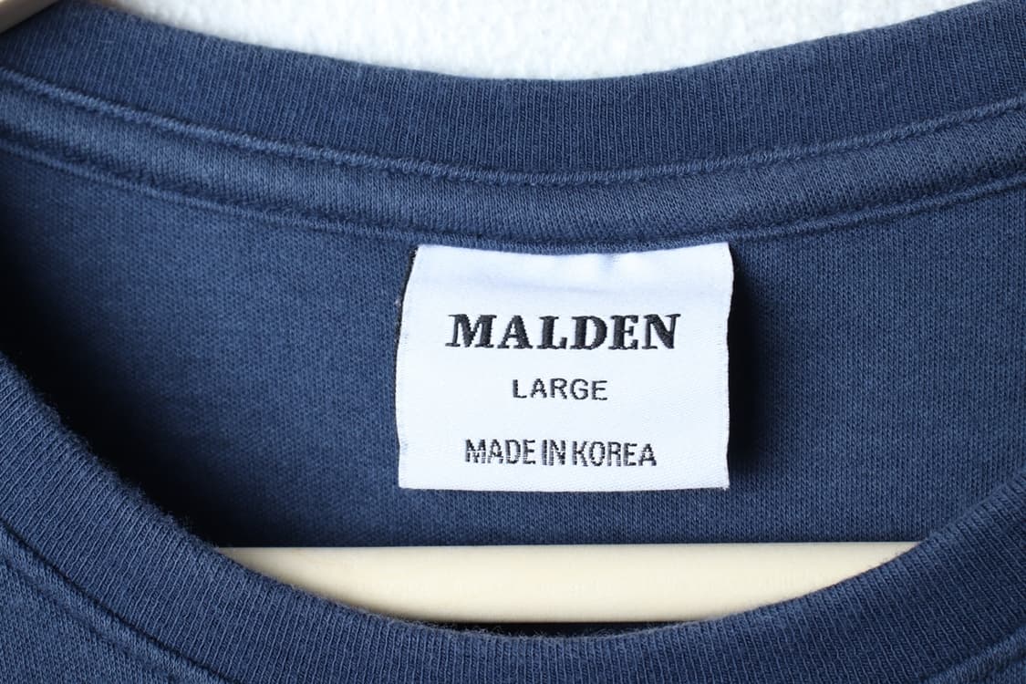 (L-XL) 몰든 반팔 티셔츠 블루 무지 기본-H33254 상품이미지5