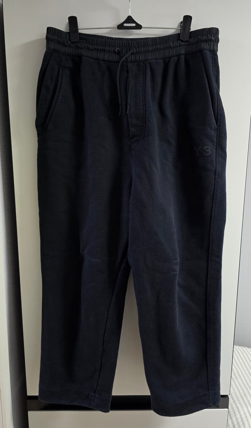 Y-3 요지야마모토 블랙 와이드핏 팬츠 S 상품이미지3