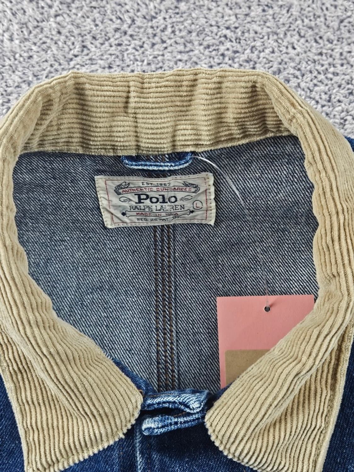 80's USA 폴로랄프로렌 덩가리 데님 초어 자켓 (L) / 10704 상품이미지8