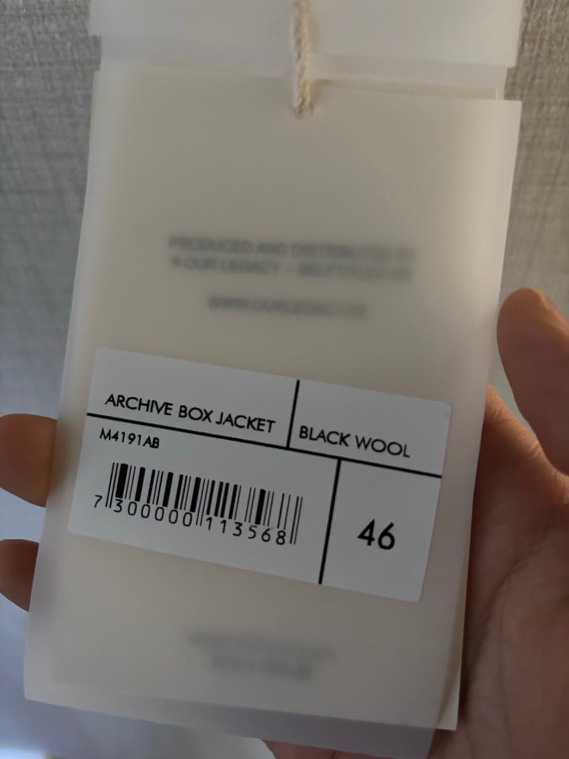 [46] 아워레가시 아카이브 박스 자켓 블랙 상품이미지5