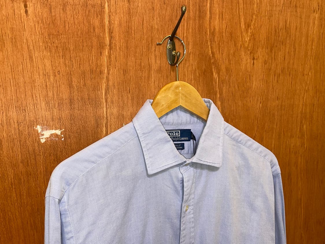 (16 1/2) POLO 폴로 랄프로렌 솔리드 셔츠 드레스셔츠 필립 상품이미지2