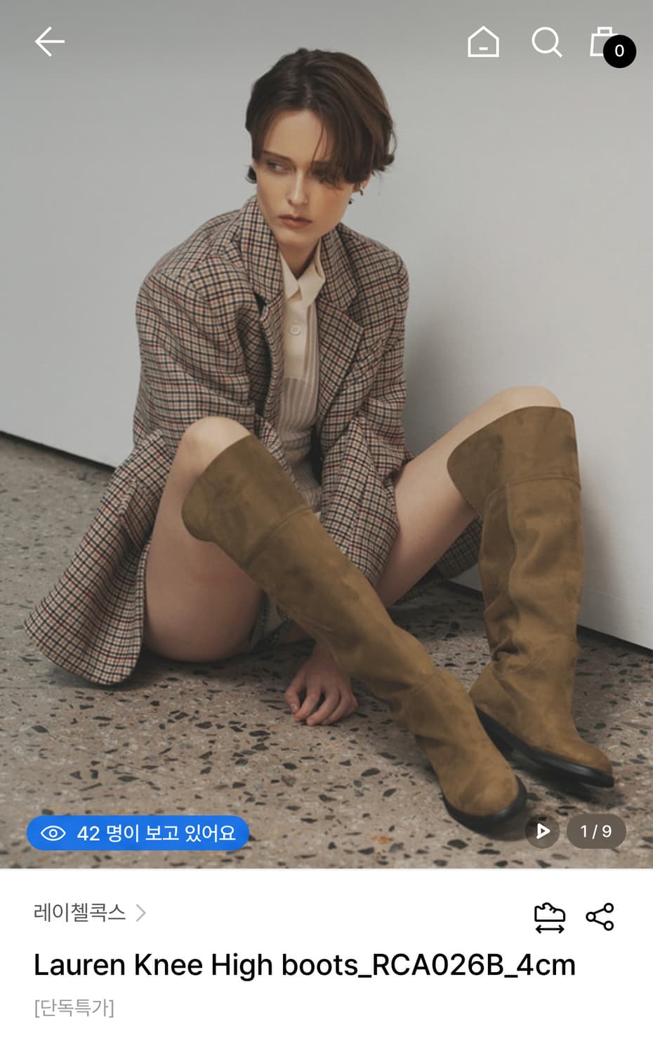 레이첼콕스 lauren 로렌 니하이 롱부츠 블랙 상품이미지1