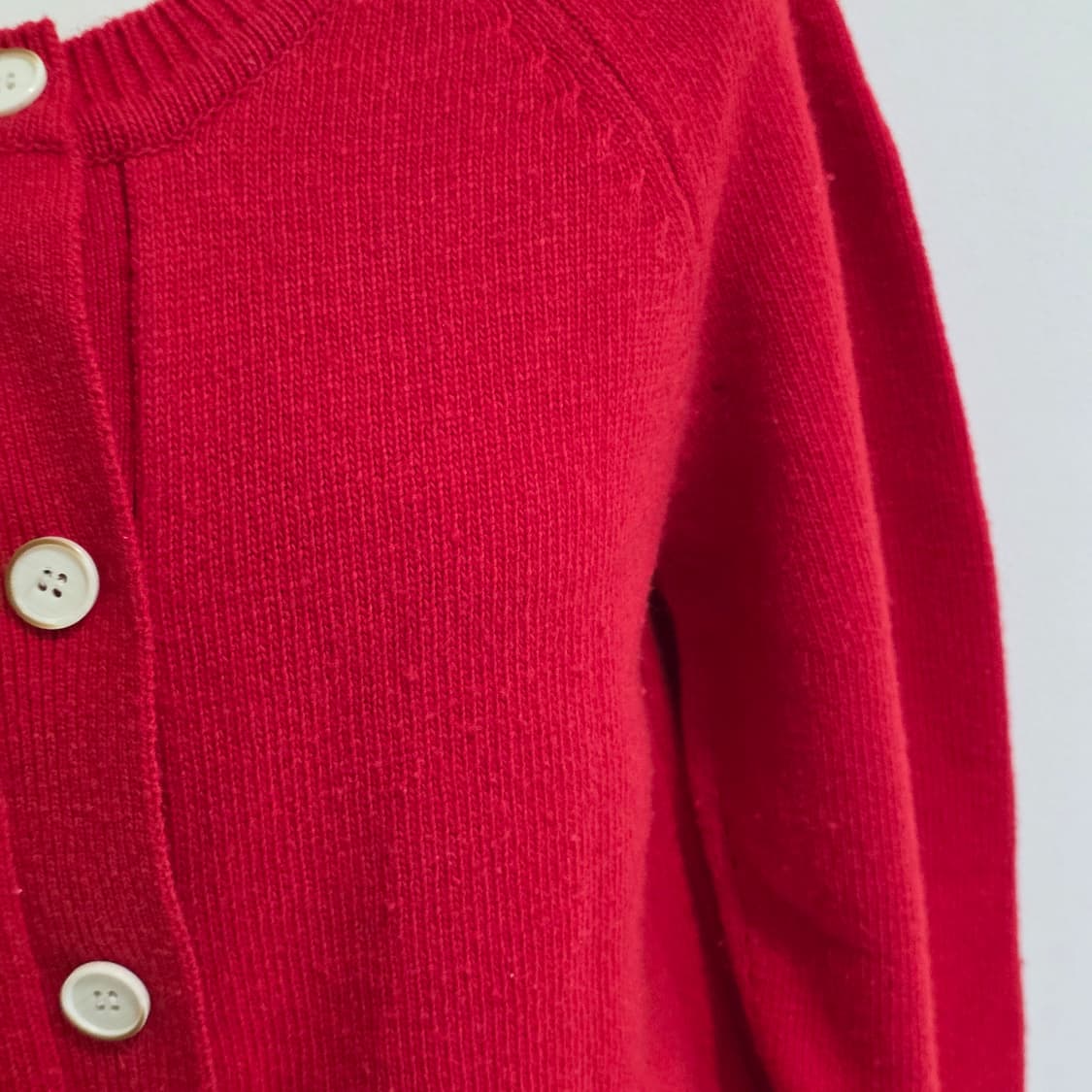 2000원 빈티지)레드 모리걸 니트가디건 상품이미지3