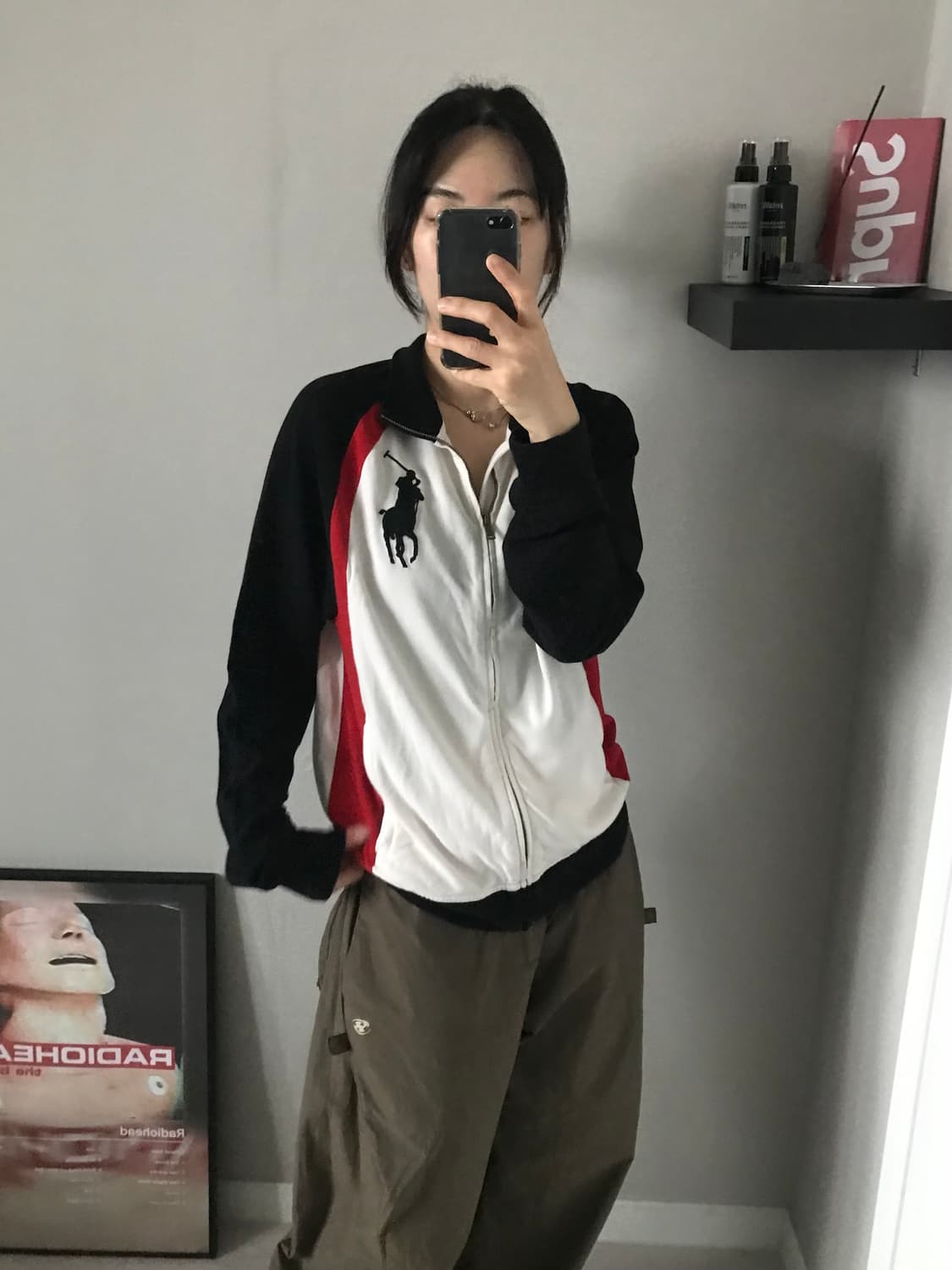 폴로 랄프로렌 빅포니로고 코튼 집업 져지 상품이미지2