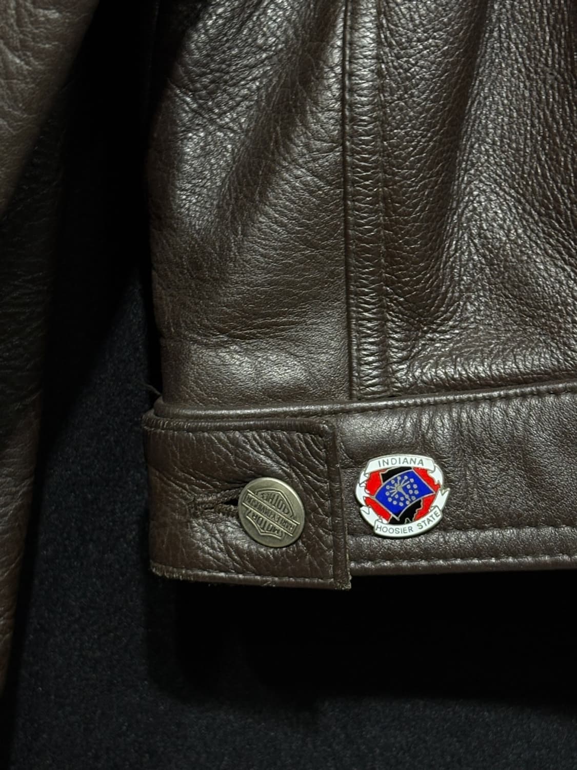 90's 할리데이비슨 2nd 트러커 가죽자켓  상품이미지9