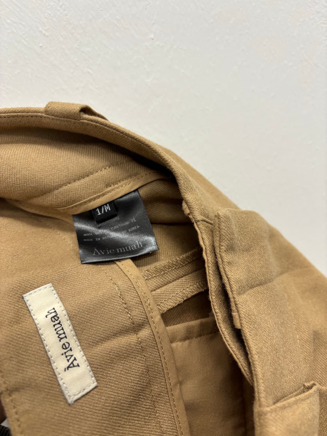 아비에무아(Avie muah) 울 블렌드 와이드 슬랙스 상품이미지3