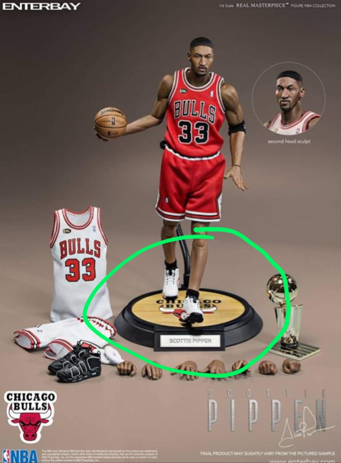 Enterbay 1/6 "Scottie Pippen" 거치대 상품이미지4
