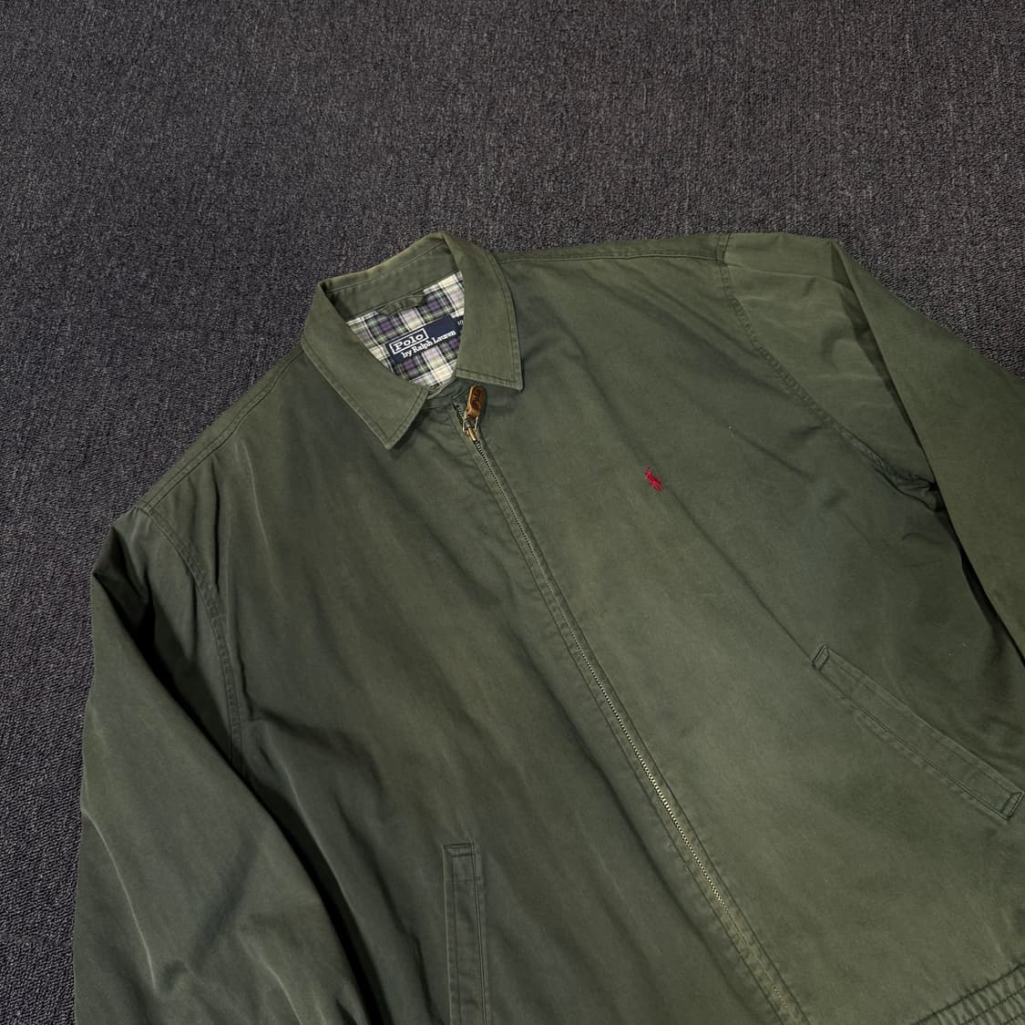 폴로 그린 레드 빈티지 자켓 상품이미지3