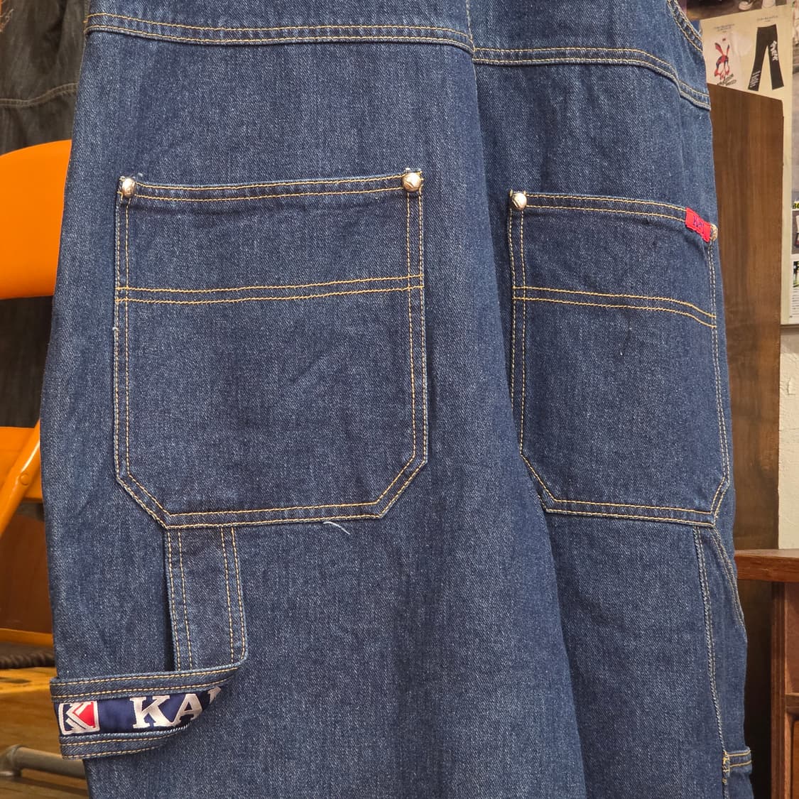 칼카니 올드스쿨 카펜터 데님 오버롤 상품이미지8